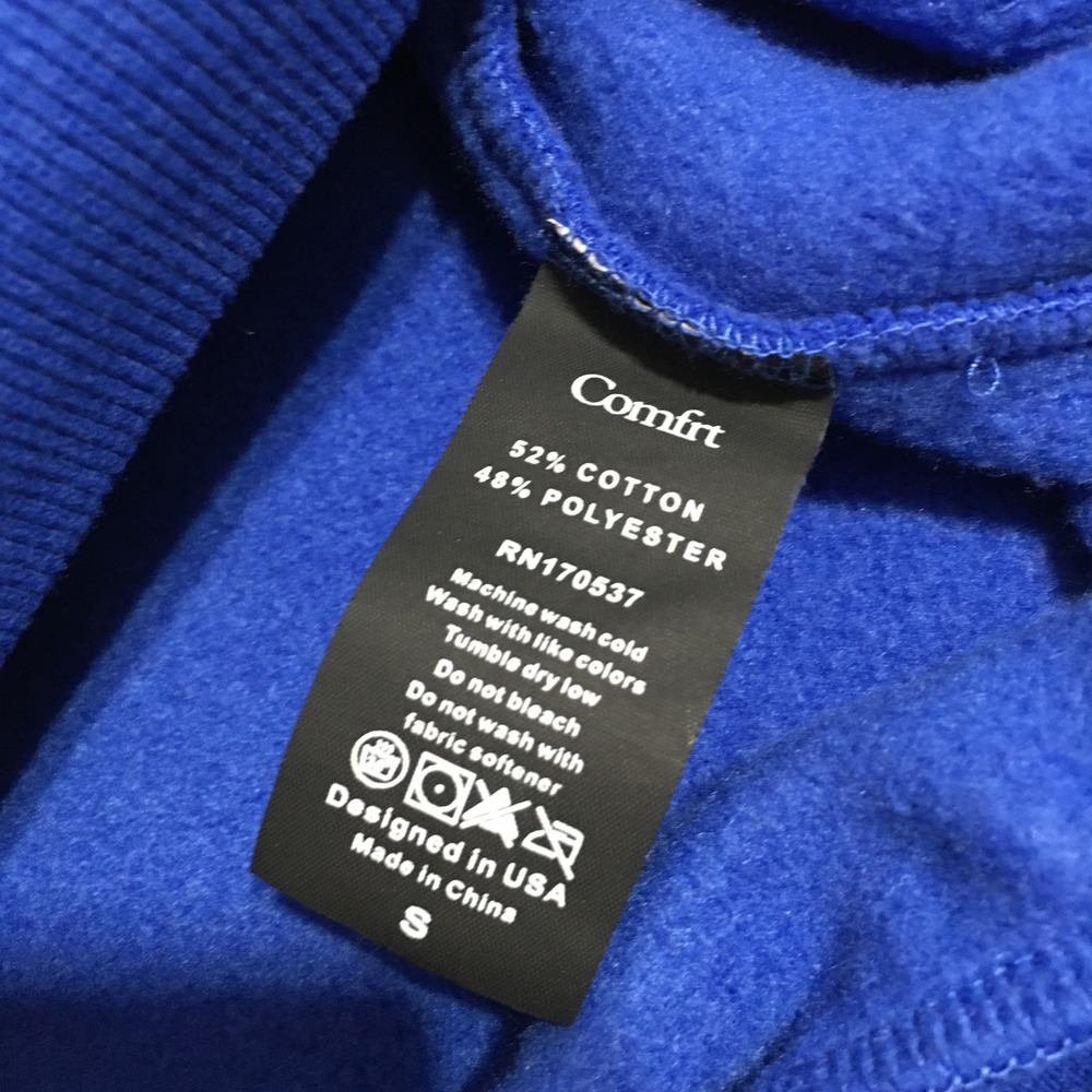 Comfrt Hoodie and Sweatpants Set Small Blue Fleece Lined - Picture 4 of 13
